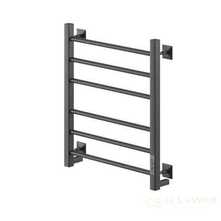 полотенцесушитель электрический кабельный ника step-3 60/50 ral9005 черный матовый u тэн