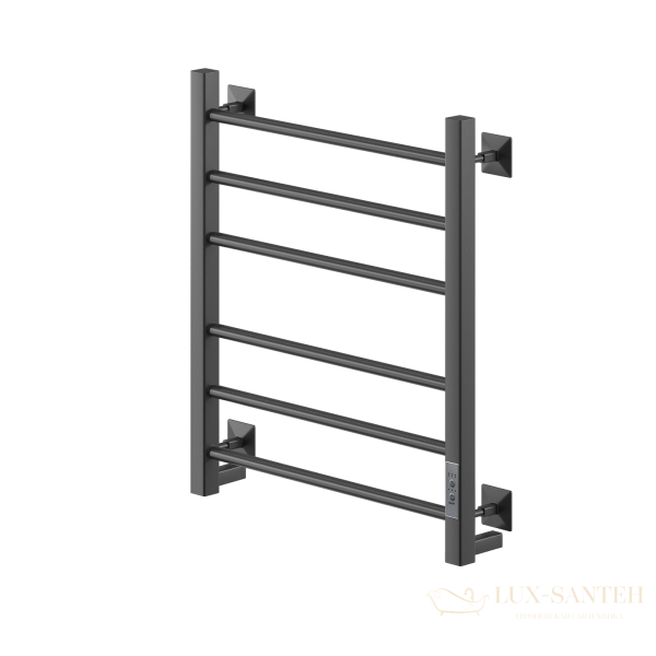 полотенцесушитель электрический кабельный ника step-3 60/50 ral9005 черный матовый u тэн