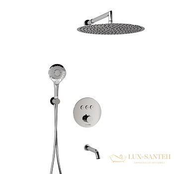 душевая система встраиваемая для ванны 400 мм wasserkraft dinkel a175817, хром