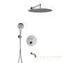 душевая система встраиваемая для ванны 400 мм wasserkraft dinkel a175817, хром