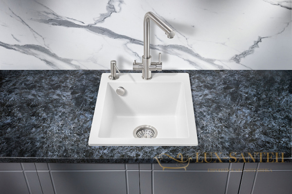 кухонная мойка milacio murcia mc.77042 42 см, белый