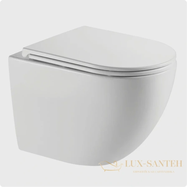 унитаз подвесной безободковый aquame aqm2014pro, смыв торнадо, с быстросъемным сиденьем softclose, белый глянцевый