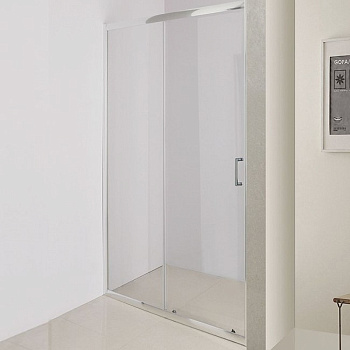 душевая дверь belbagno uno uno-195-bf-1-110-c-cr 110 см профиль хром, стекло прозрачное 