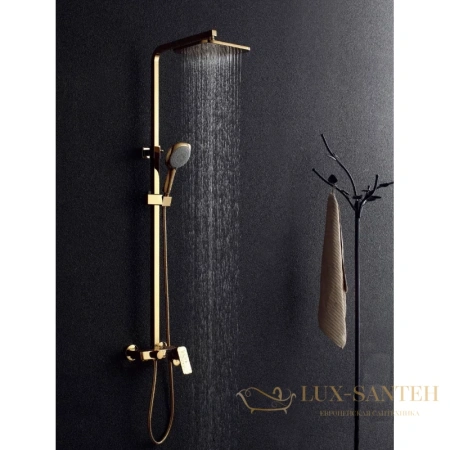 душевая система d&k berlin.tourto da1433703a01 200 мм, золотой