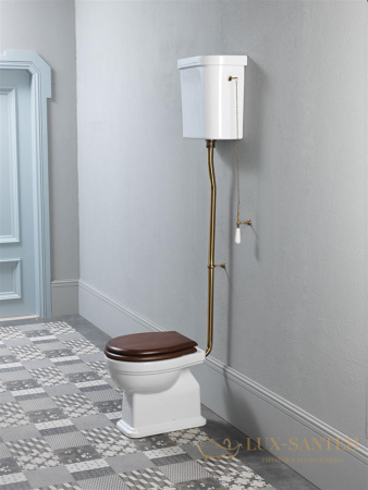 сиденье gsi classic ms87nc с крышкой для унитаза, soft-close, орех/хром