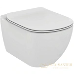 Подвесной безободковый унитаз Ideal Standard Tesi T350301, белый