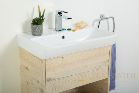 тумба под раковину belbagno neon neon-600-1c-so-pb 60 см подвесная, pino bianco