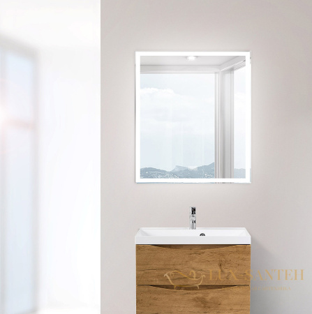 зеркало belbagno spc-grt-700-800-led-tch-warm 70 см с подсветкой, с подогревом, с сенсорным выключателем 
