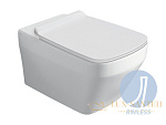 Подвесной безободковый унитаз Simas Baden Baden BB18bi, белый