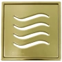 душевой трап pestan confluo standard tide mask gold vertical 13000163 144x144/50 мм, золотой