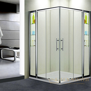 душевой уголок rgw hotel 030631222-11 ho-312 120x120, профиль хром, стекло прозрачное