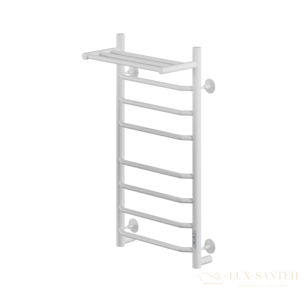 полотенцесушитель электрический кабельный ника way-3 80/40 с полкой ral9016 белый матовый u