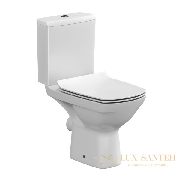 сиденье для унитаза cersanit carina dpl eo slim, s-ds-carina-s-dl-t, цвет белый