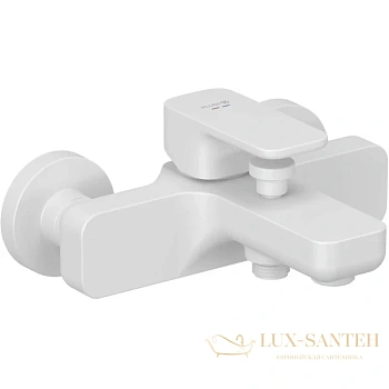 смеситель kludi renon 426915375 для ванны, белый матовый