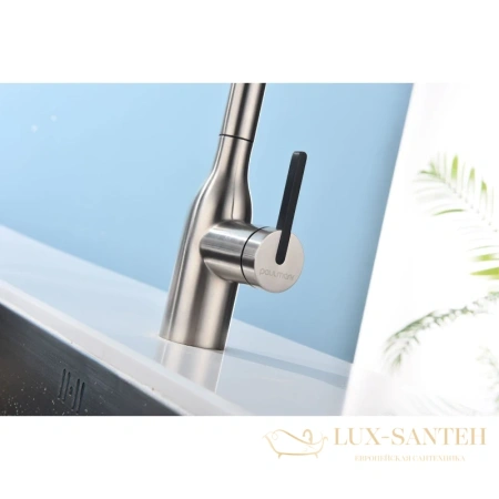 смеситель paulmark viper vi213105-ni для кухни с подключением к фильтру, никель