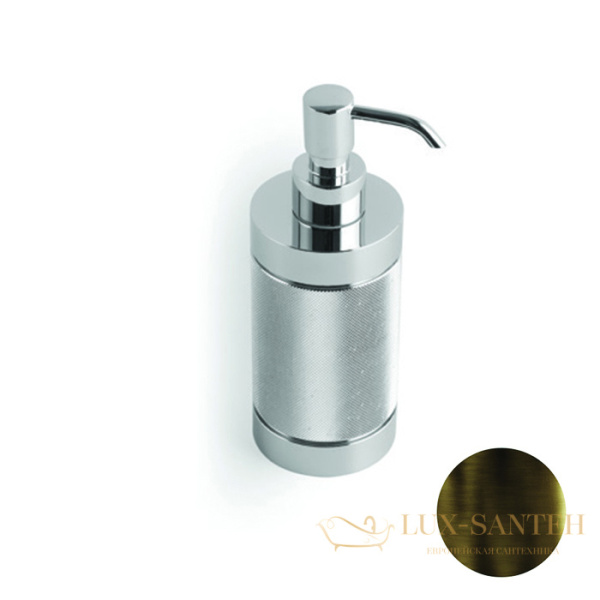 дозатор для жидкого мыла настольный bertocci officina 01, 127 7548 8600, бронза индустриальная