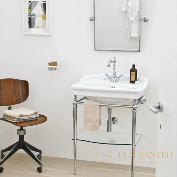 раковина artceram hermitage hel002 01 00 68х55 см, белый