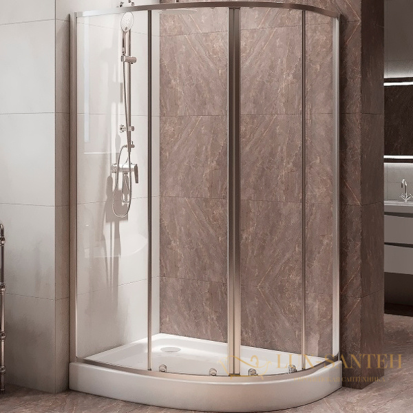 душевой уголок belbagno due due-rh-2-120/80-c-cr 120х80 см профиль хром, стекло прозрачное