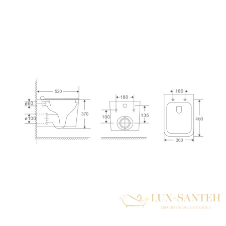 комплект berges 043387: подвесной унитаз sigma с системой инсталляции novum 525 и панелью смыва, белый