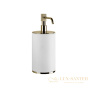 дозатор gessi venti20 65437.710 настольный, brass pvd/белый