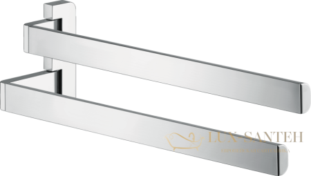 axor universal, 42821000, двойной полотенцедержатель, наружный размер 40.9см, подвесной, цвет хром