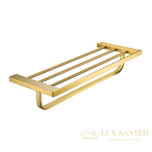полка для полотенец milacio ultra mcu.955.gd, золото брашированное