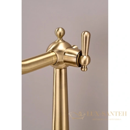 смеситель paulmark retro re213226-br для кухни с подключением к фильтру, бронза