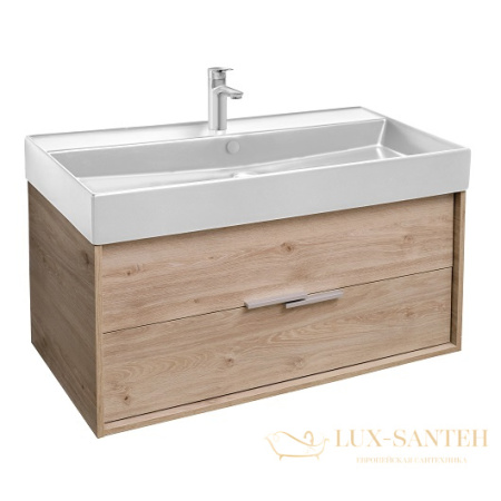 тумба под раковину jacob delafon vivienne eb1668-e75-e75 999х452 мм, дуб давос натуральный 