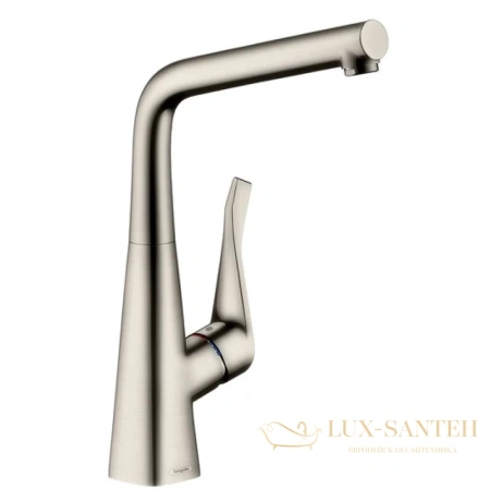 смеситель для кухни hansgrohe metris сталь 14822800