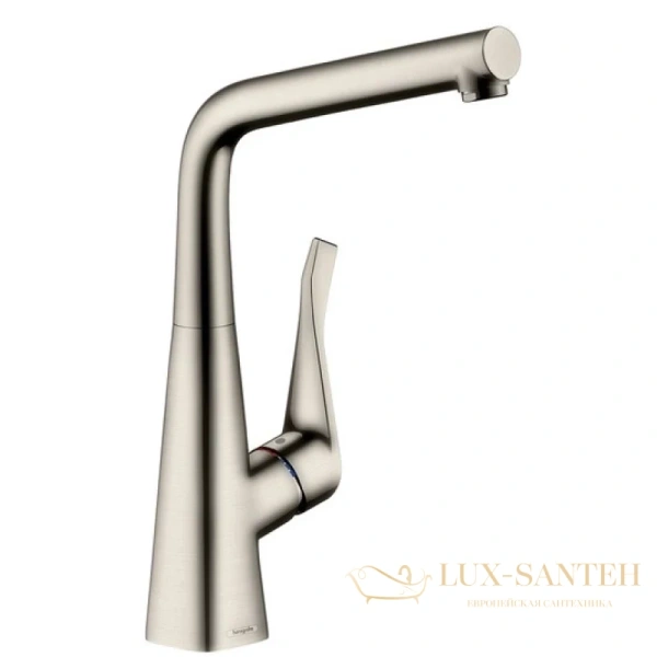 смеситель для кухни hansgrohe metris сталь 14822800