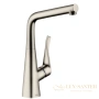 смеситель для кухни hansgrohe metris сталь 14822800