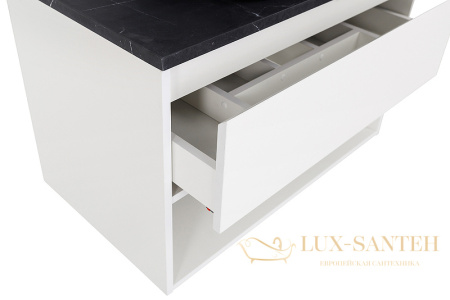 тумба под раковину belbagno kraft kraft-800-1c-so-bo 80 см подвесная, bianco opaco