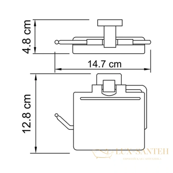 бумагодержатель wasserkraft lippe k-6525, хром
