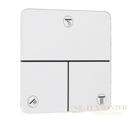переключатель потоков hansgrohe showerselect comfort q 15587700, на 3 выхода, белый матовый