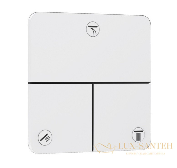 переключатель потоков hansgrohe showerselect comfort q 15587700, на 3 выхода, белый матовый
