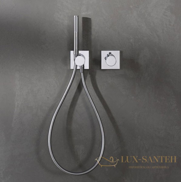 встраиваемый запорный вентиль с выводом для шланга и держателем лейки dn 15 keuco ixmo, 59541010202, хром