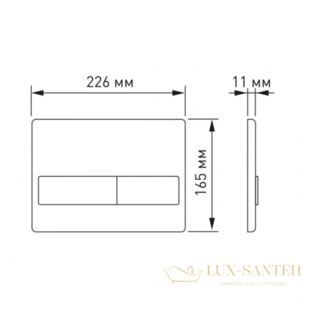 кнопка berges line 040018 для инсталляции novum l8, бронза