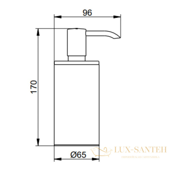 дезинфектор keuco universalartikel, синий, арт. 04952330400