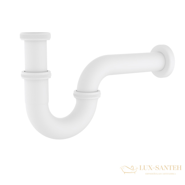 сифон для раковины timo 961/16l, белый матовый