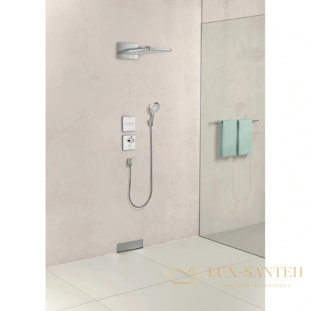 верхний душ hansgrohe rainmaker select 580 3jet 24001600, чёрный хром