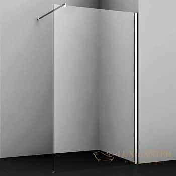 неподвижная перегородка wasserkraft rossel 28w40 120 см, хром