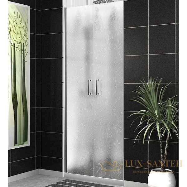 душевая дверь belbagno uno uno-b-2-100-ch-cr 100 см профиль хром, стекло шиншилла