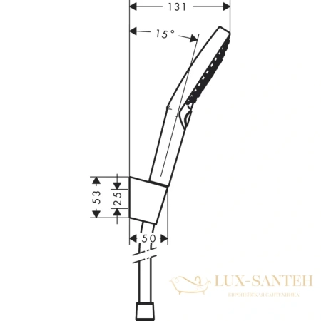 душевой гарнитур hansgrohe raindance select s 26701000 хром