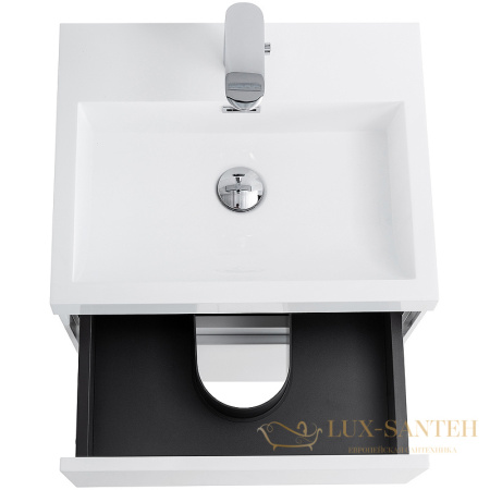 тумба под раковину belbagno pietra mini pietra mini-500as-2c-so-bl 50 см подвесная, bianco lucido