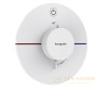 термостат для душа встраиваемый hansgrohe showerselect comfort s, 15553700, белый матовый