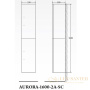 шкаф пенал belbagno aurora aurora-1600-2a-sc-bl-p-r 33 см подвесной без ручек, bianco lucido
