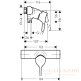 смеситель для душа hansgrohe talis s 72601000, хром