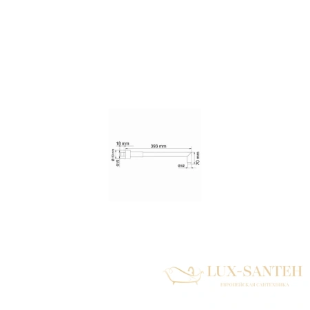 душевая система встраиваемая для душа 300 мм wasserkraft dinkel a16116, хром