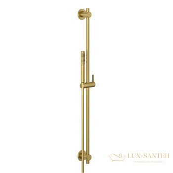 душевой гарнитур kludi nova fonte deco 20840n0-15, золото брашированное
