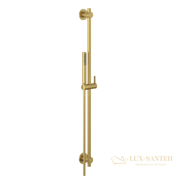 душевой гарнитур kludi nova fonte deco 20840n0-15, золото брашированное